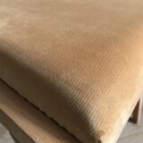 Bridge velvet curry armchair and compass feet