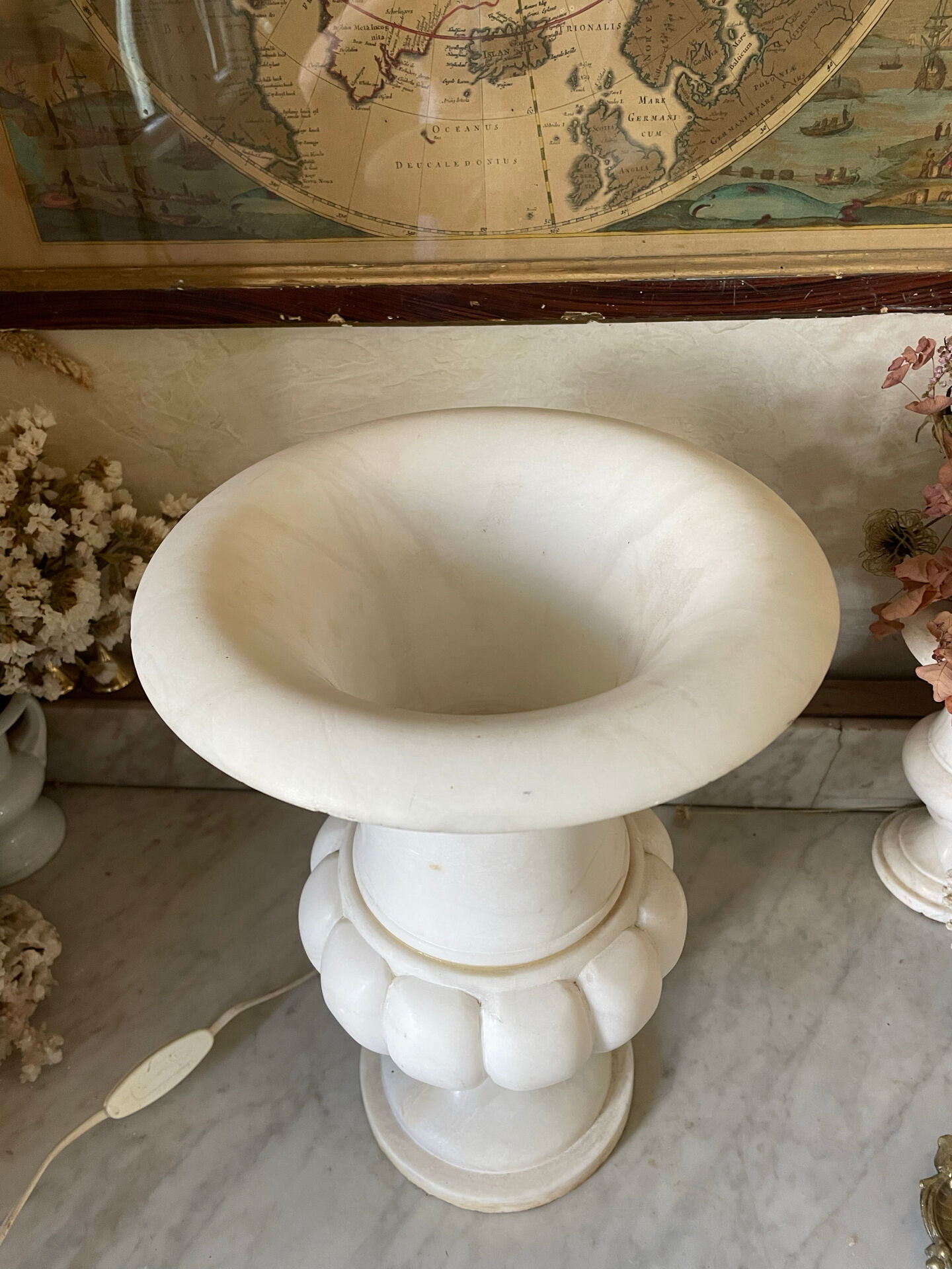 marble lamp Médicis vase Art Deco