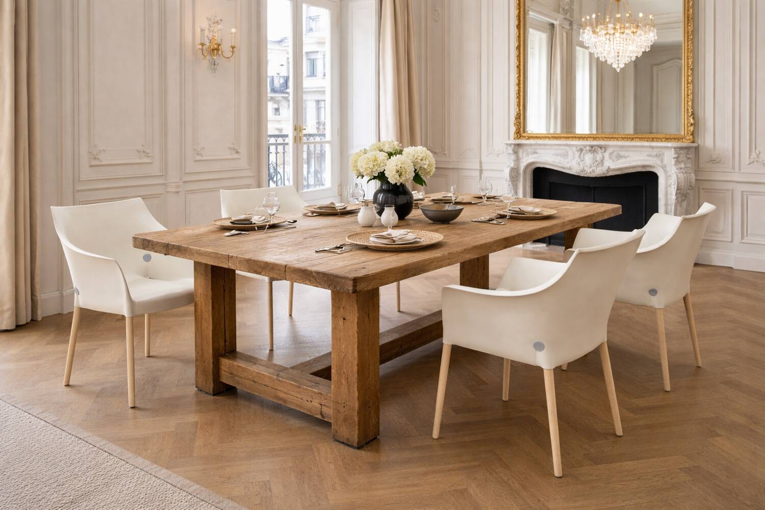 Lot de 6 chaises Dr. No de Philippe Starck pour Kartell