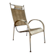 Fauteuil en métal cordé