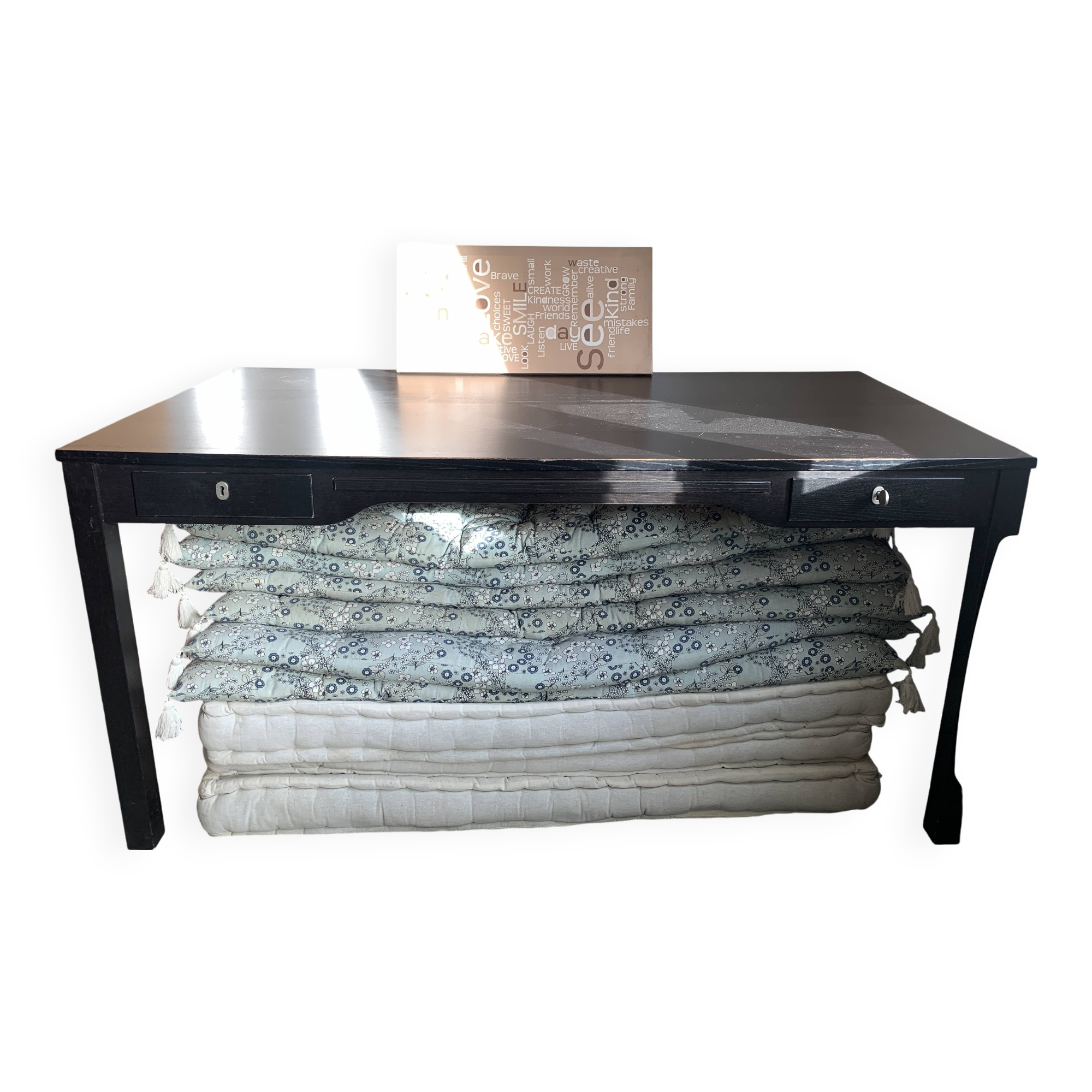 Large solid wood desk