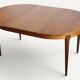 Scandinavian extendable dining table in teak - 1960s