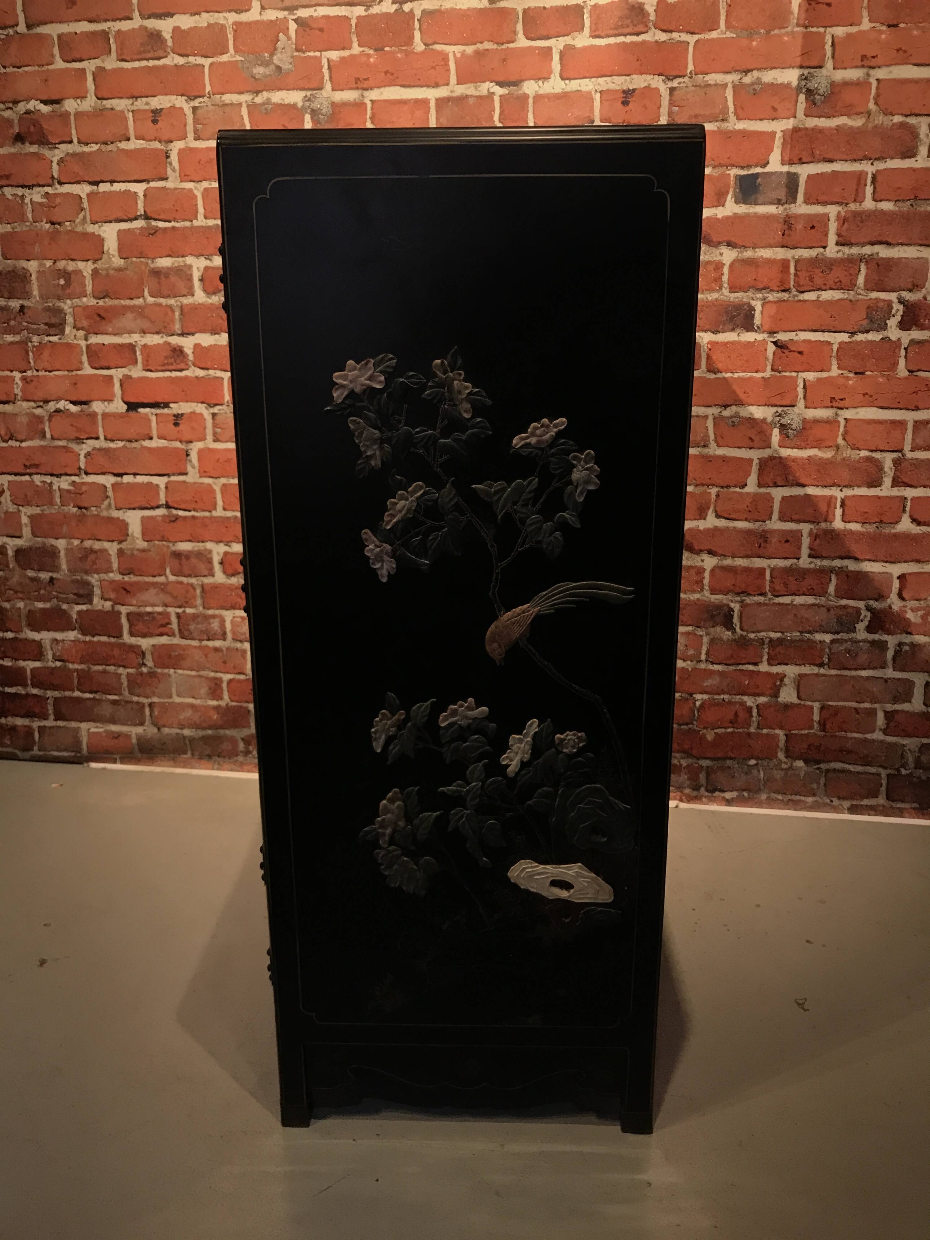 Wardrobe with Asian style patterns