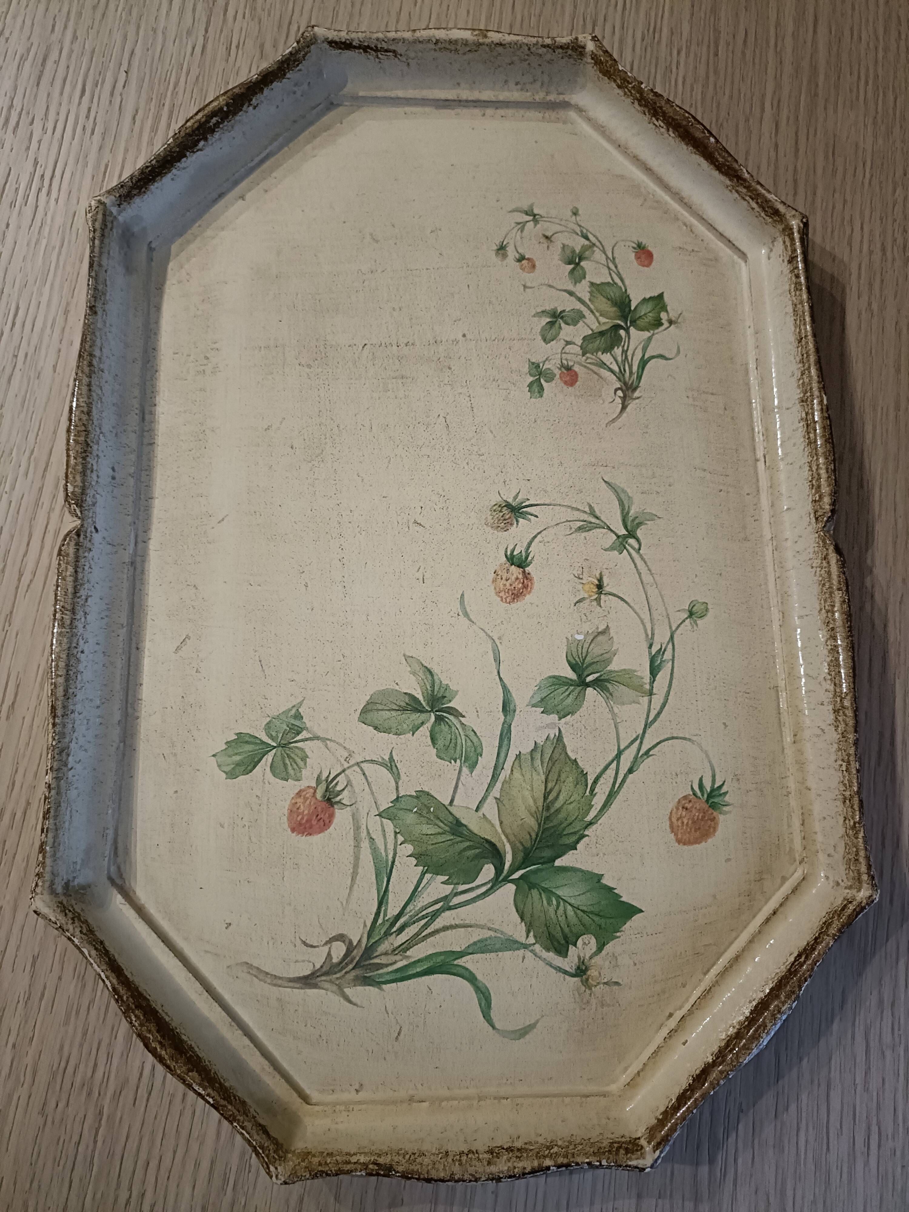 Vintage papier mache tray
