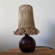 Lamp made of upcycled jute wire