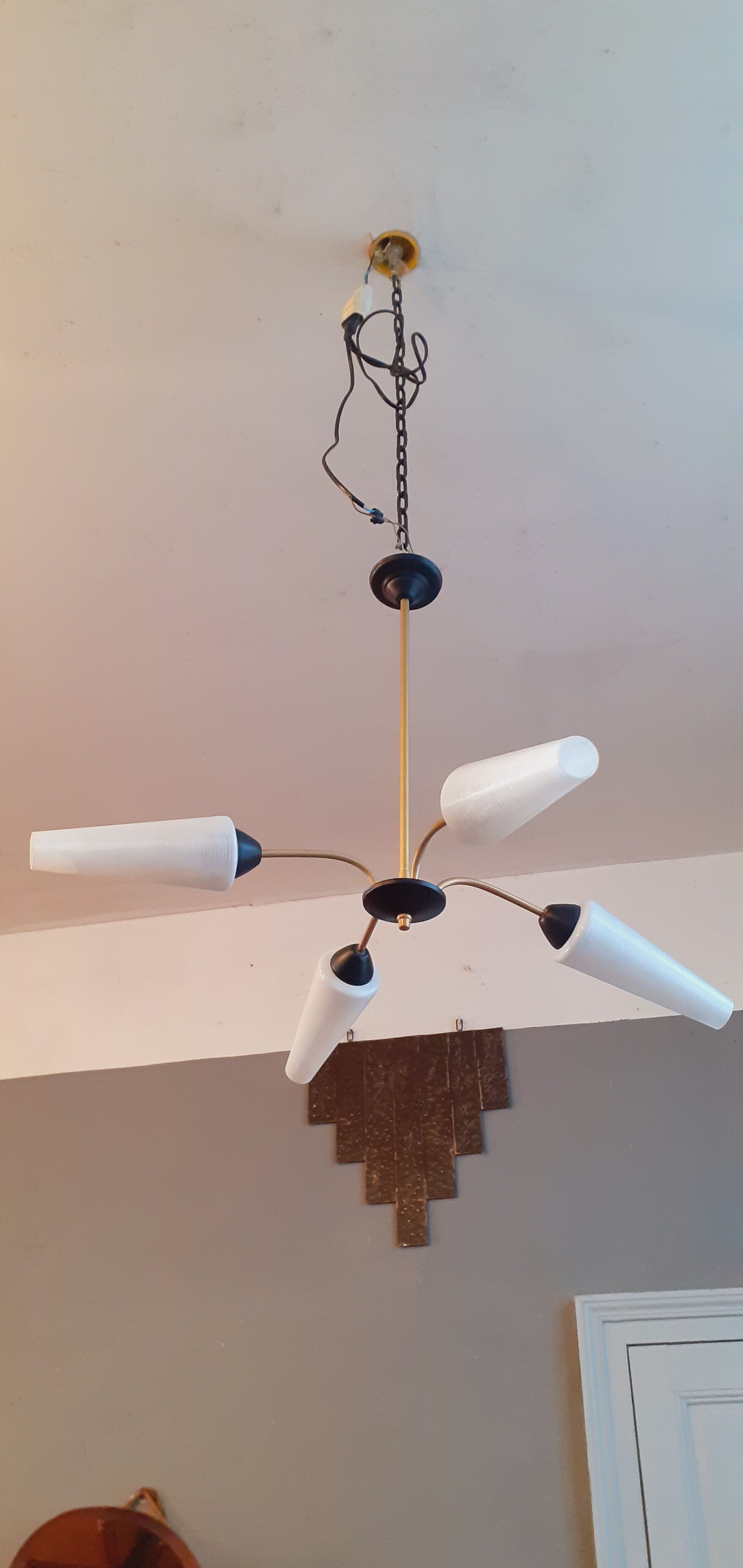 Reed chandelier year 60