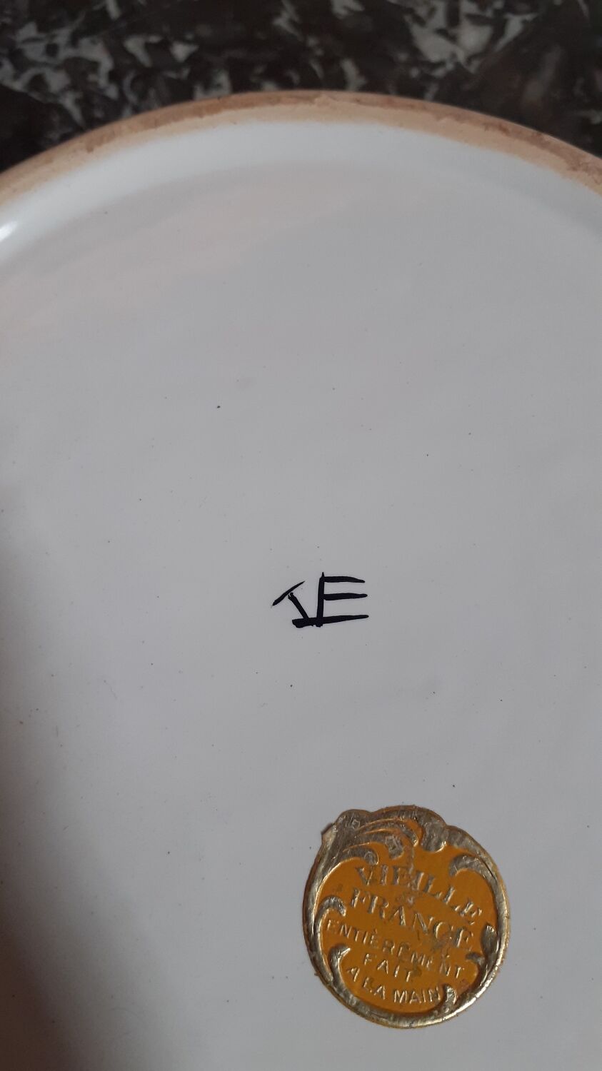 Fruit basket signed Émile Tessier