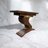 Art Deco console, "S" shaped foot with pattern