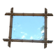 antique vintage bamboo mirror from the 1930s