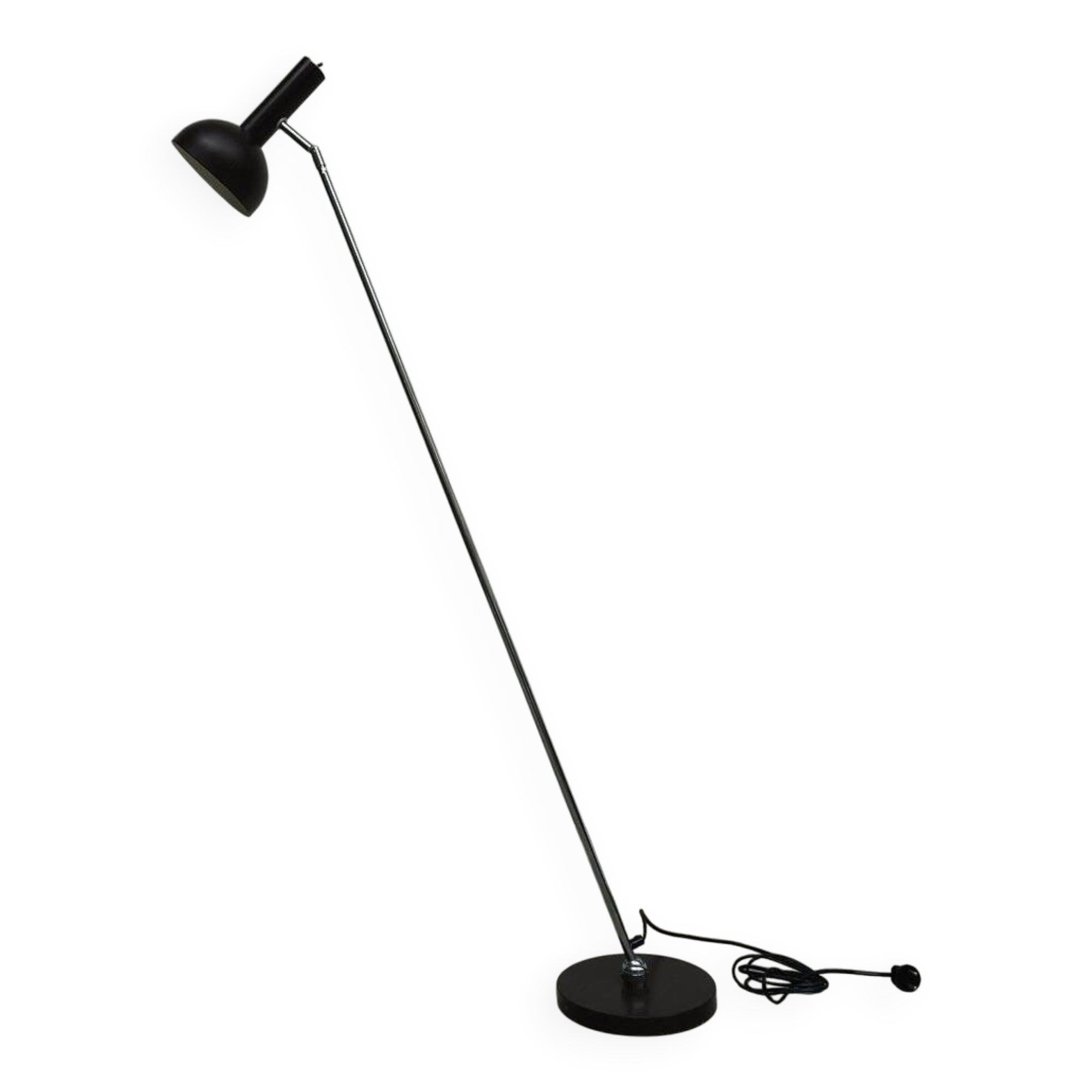 Dark brown floor lamp by H. Busquet for Hala Zeist, 1960s