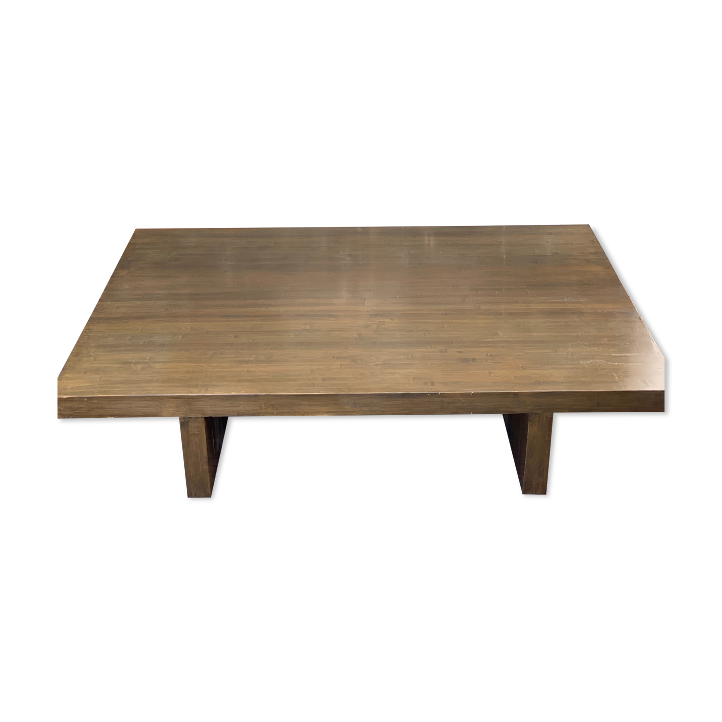 Green laqué coffee table