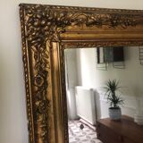 Golden mirror with gold leaf 87x160cm