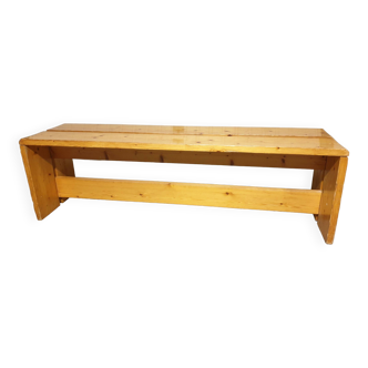 Mountain pine bench La Chapelle d’Abondance Mid-Century