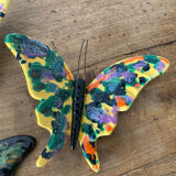 Ceramic butterflies - wall decoration