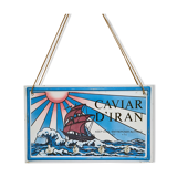 Enamelled advertising plate