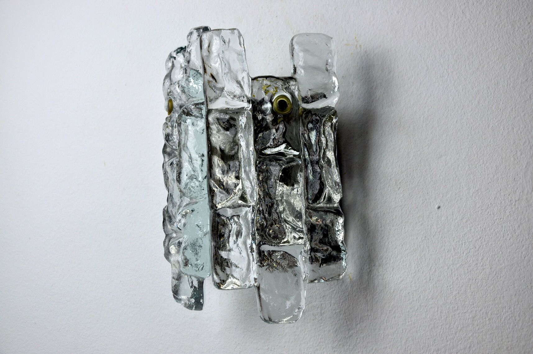 J.T Kalmar 'Glaçon' applique, frosted glass, Austria, 1970