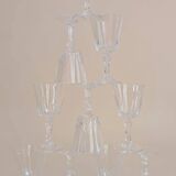 Set of 11 glass glasses