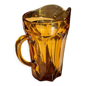 Orange glass pitcher from the 60s/70s