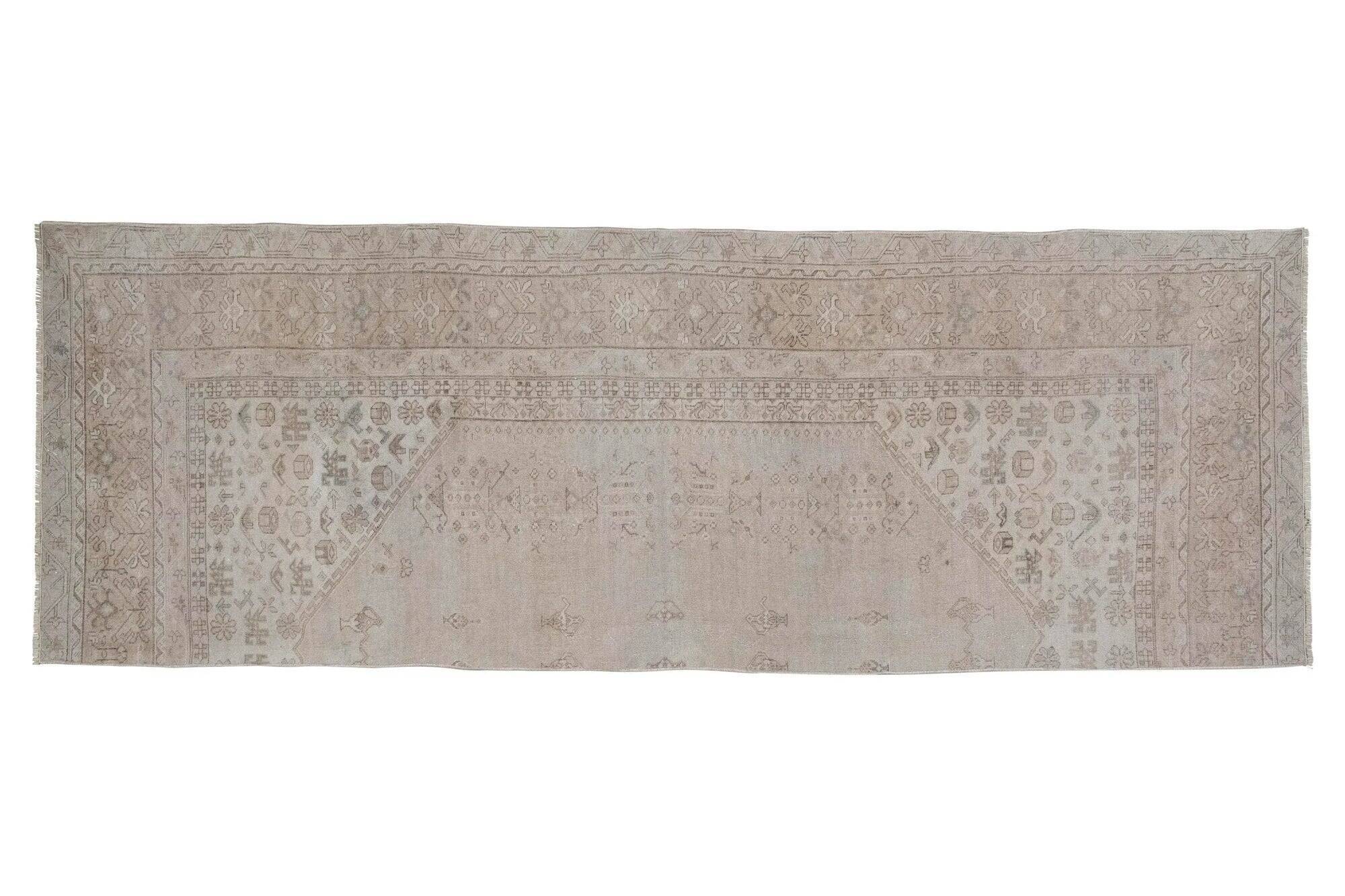 Vintage Turkish hallway rug 100x285 cm
