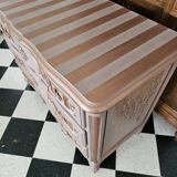 Commode Vintage vieux rose