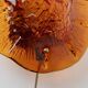 Orange Glass & Metal Wall Lamp Medaillon by Vitrika, 1960s Boho Vintage