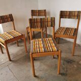 Set de 4 chaises Baumann, années 70