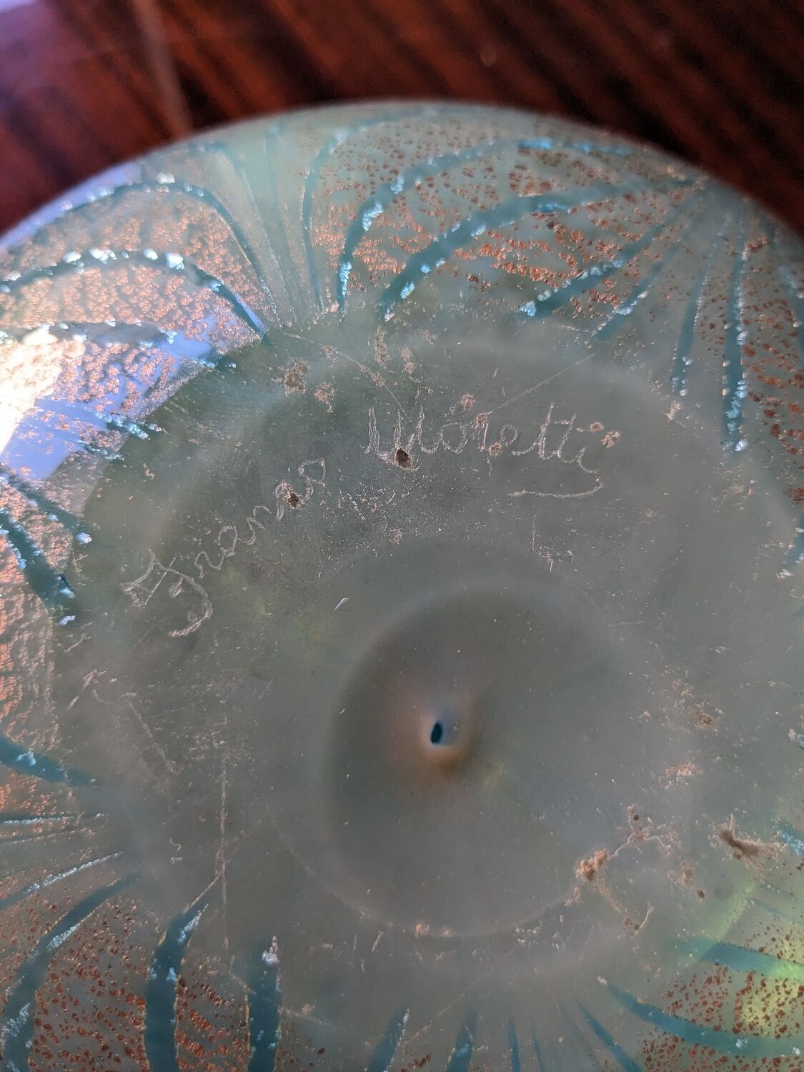 Murano glass vase by Franco Moretti