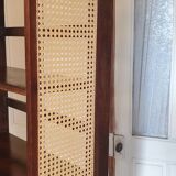 Pair of foldable cane bookcases