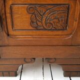 Oak art deco style bedside table