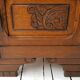 Oak art deco style bedside table
