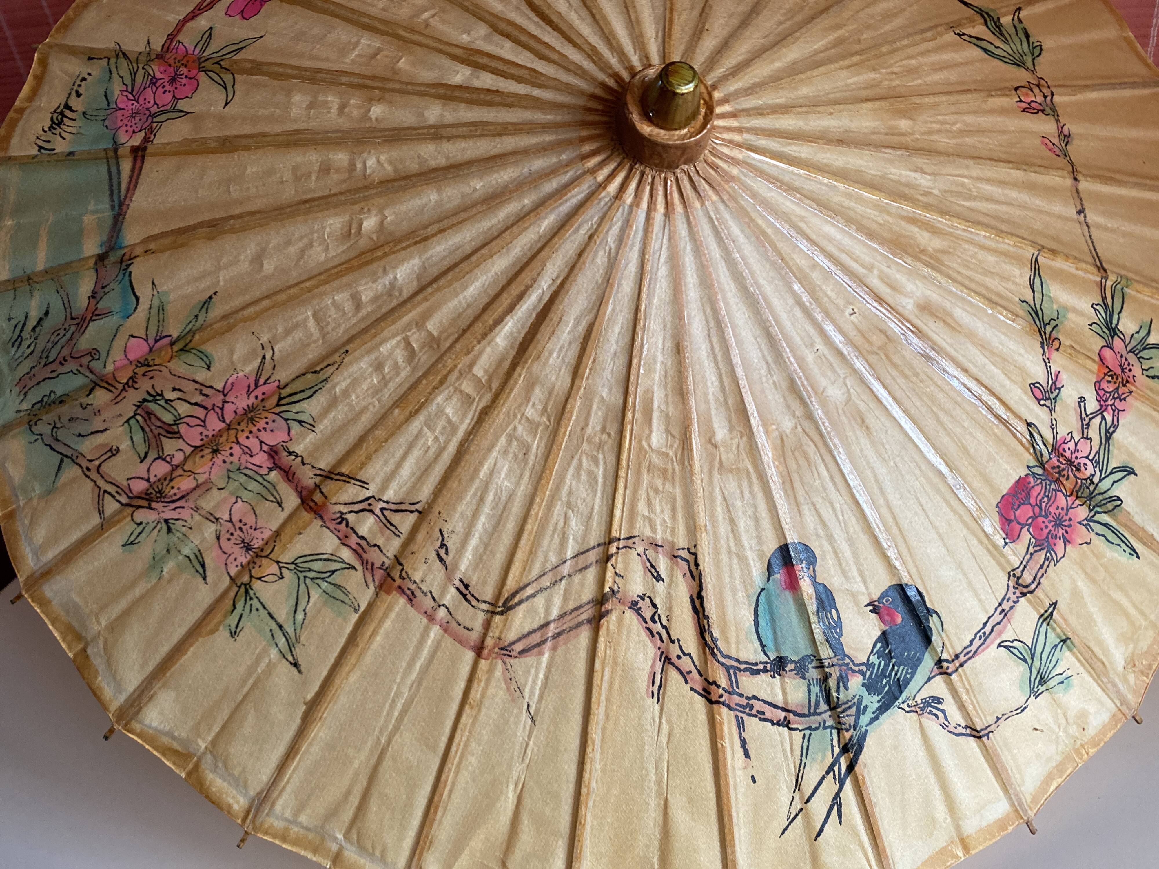 Vintage bamboo umbrella