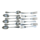Set of 6 silver plated metal forks and spoons 20g with medallion f