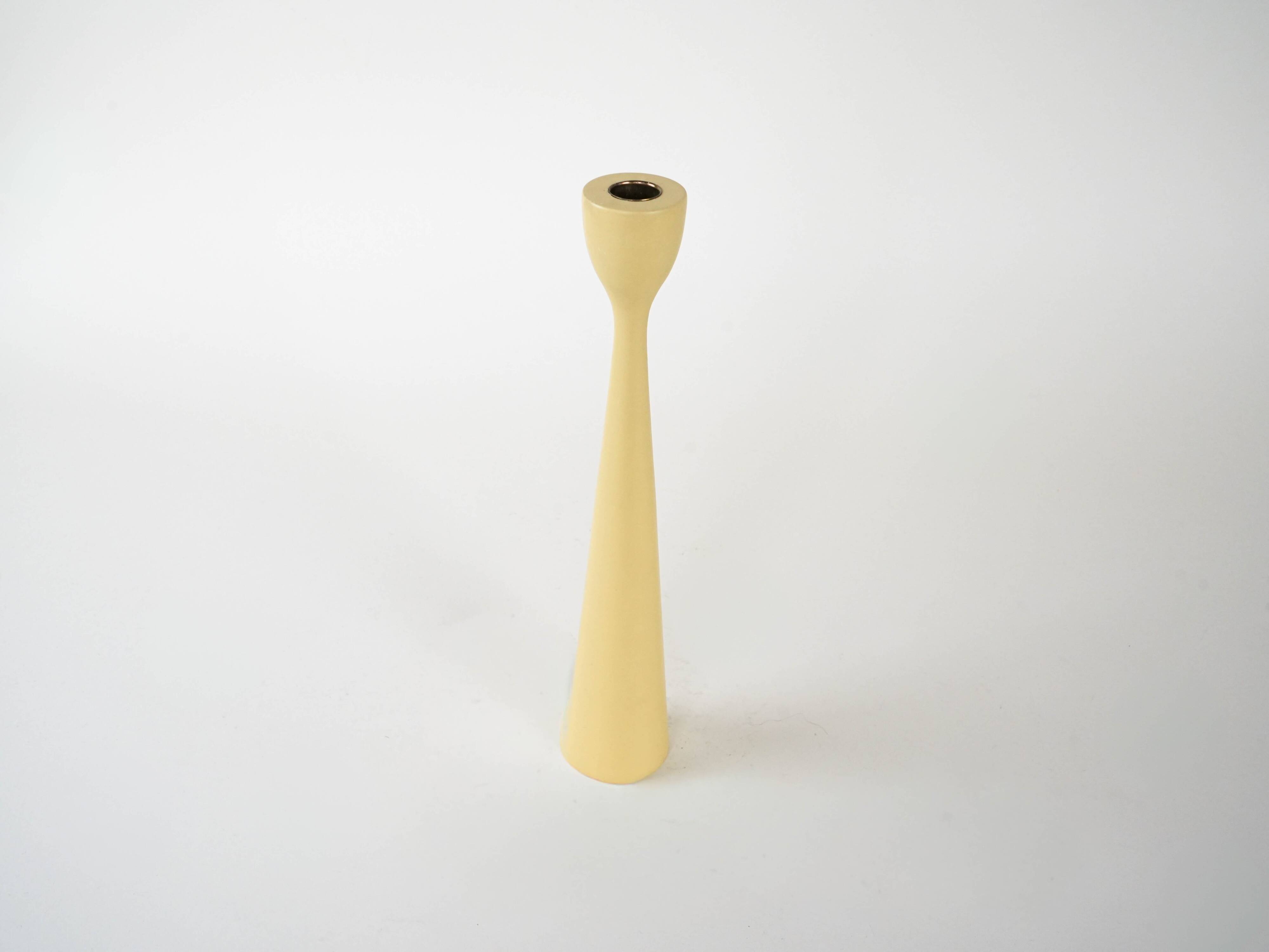 Pastel-colored candlestick, Danish design, 1970s, made in Denmark