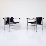 LC1 armchairs, Le Corbusier,  Cassina