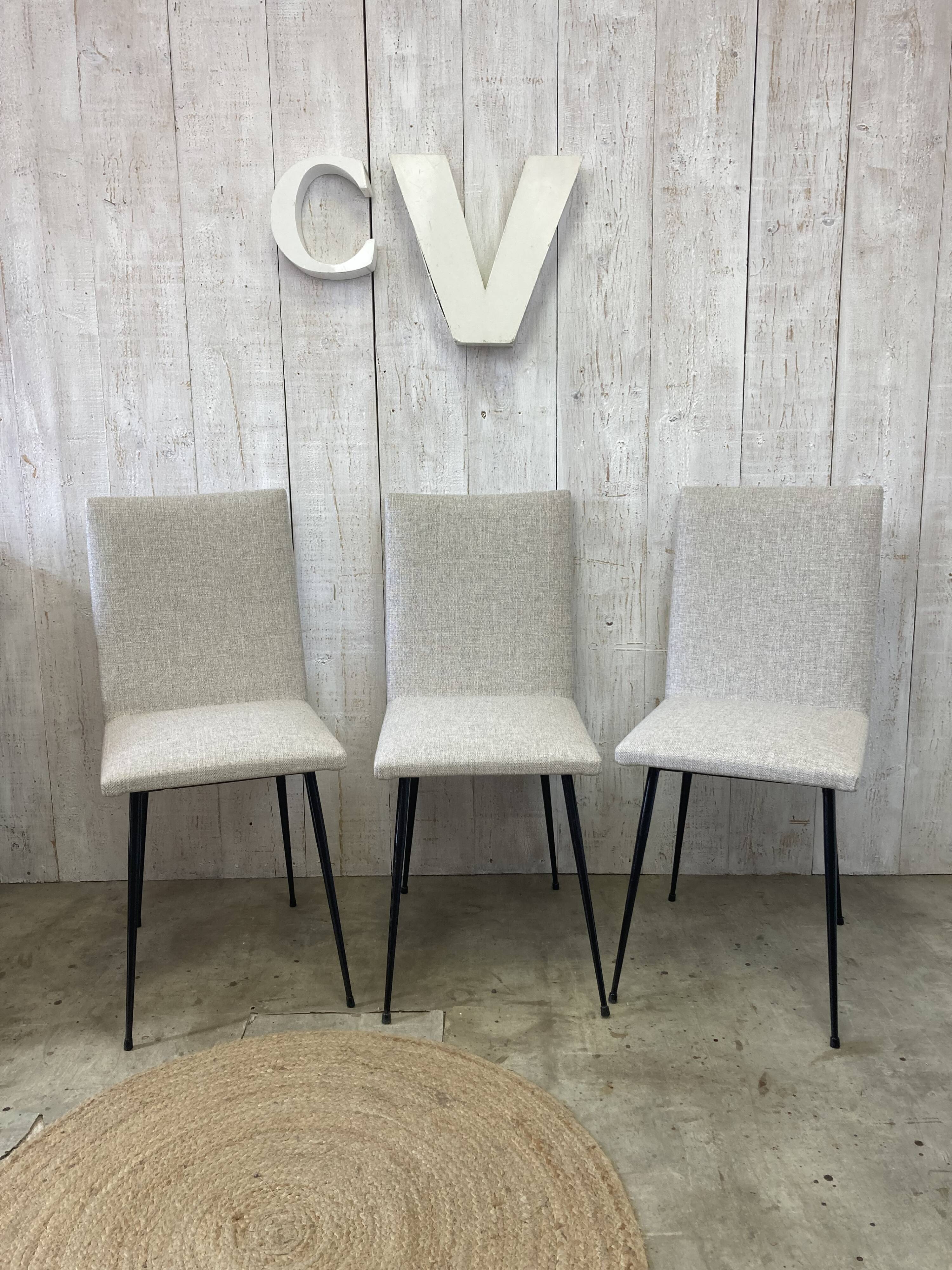 Trio of vintage chairs