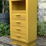 Ochre yellow Art Deco chest of drawers
