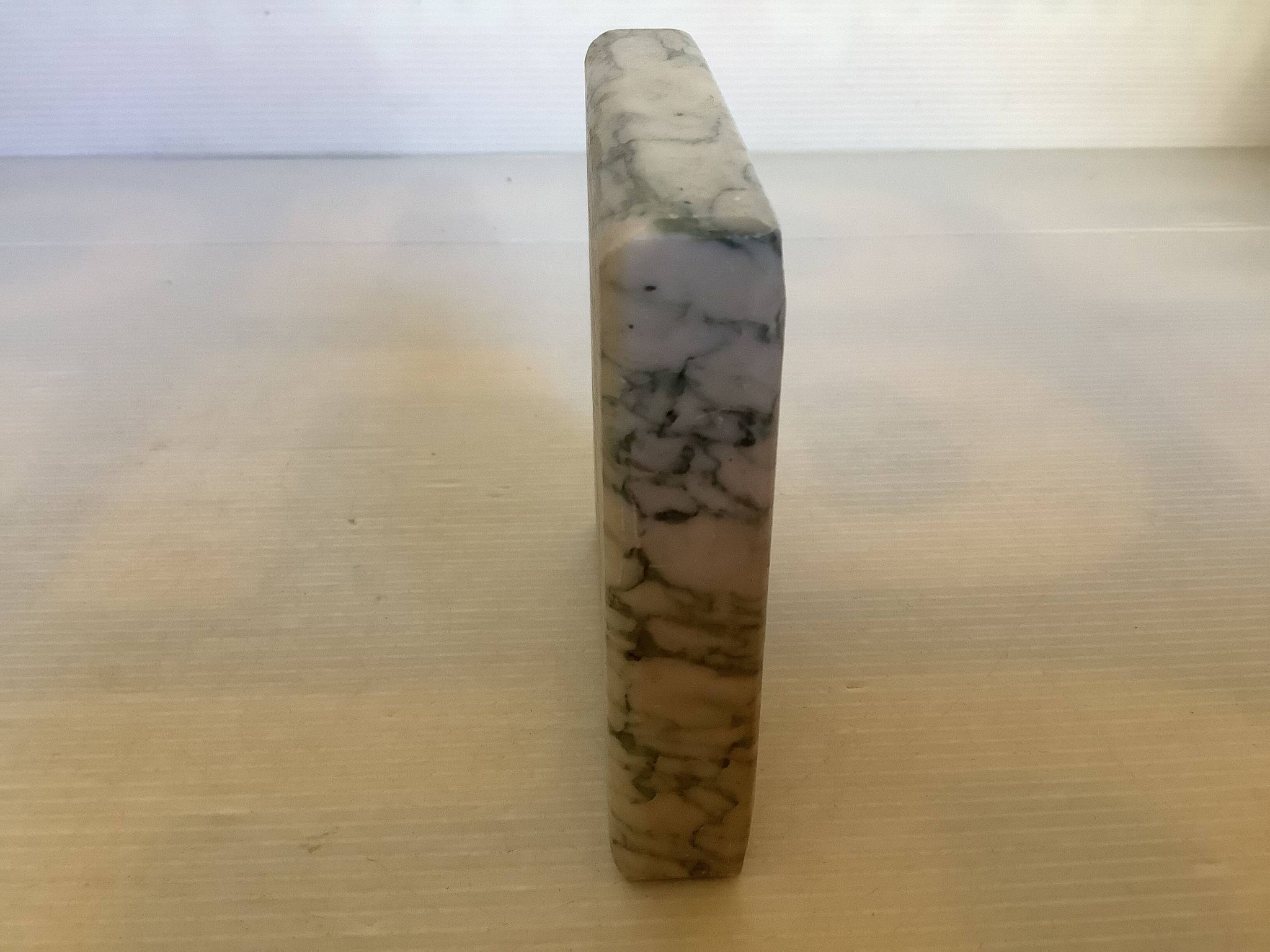 Vide poche cendrier albatre veinée verte