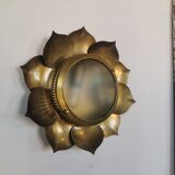 Brass flower ceiling or wall light