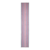 Tapis couloir vintage turc Oushak fait main en laine et coton rose des années 1970 88x477