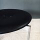 Midcentury Modern Leather Tripod Stool by Uno & Östen Kristiansson for Luxus, Sweden, 1960s