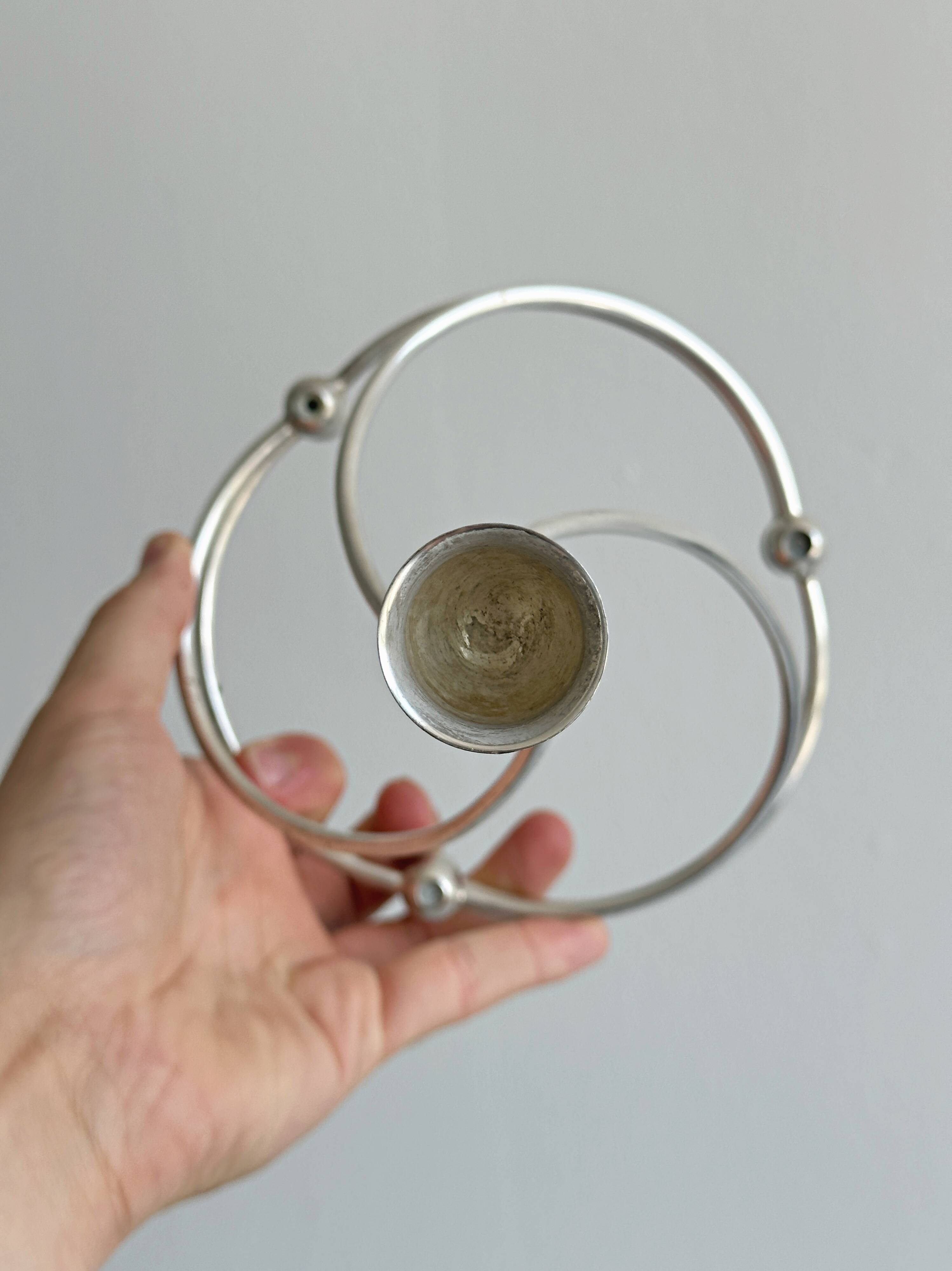 Silver-plated candlestick
