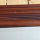 Large beveled mirror in cherry wood frame