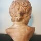 Children's bust in terracotta