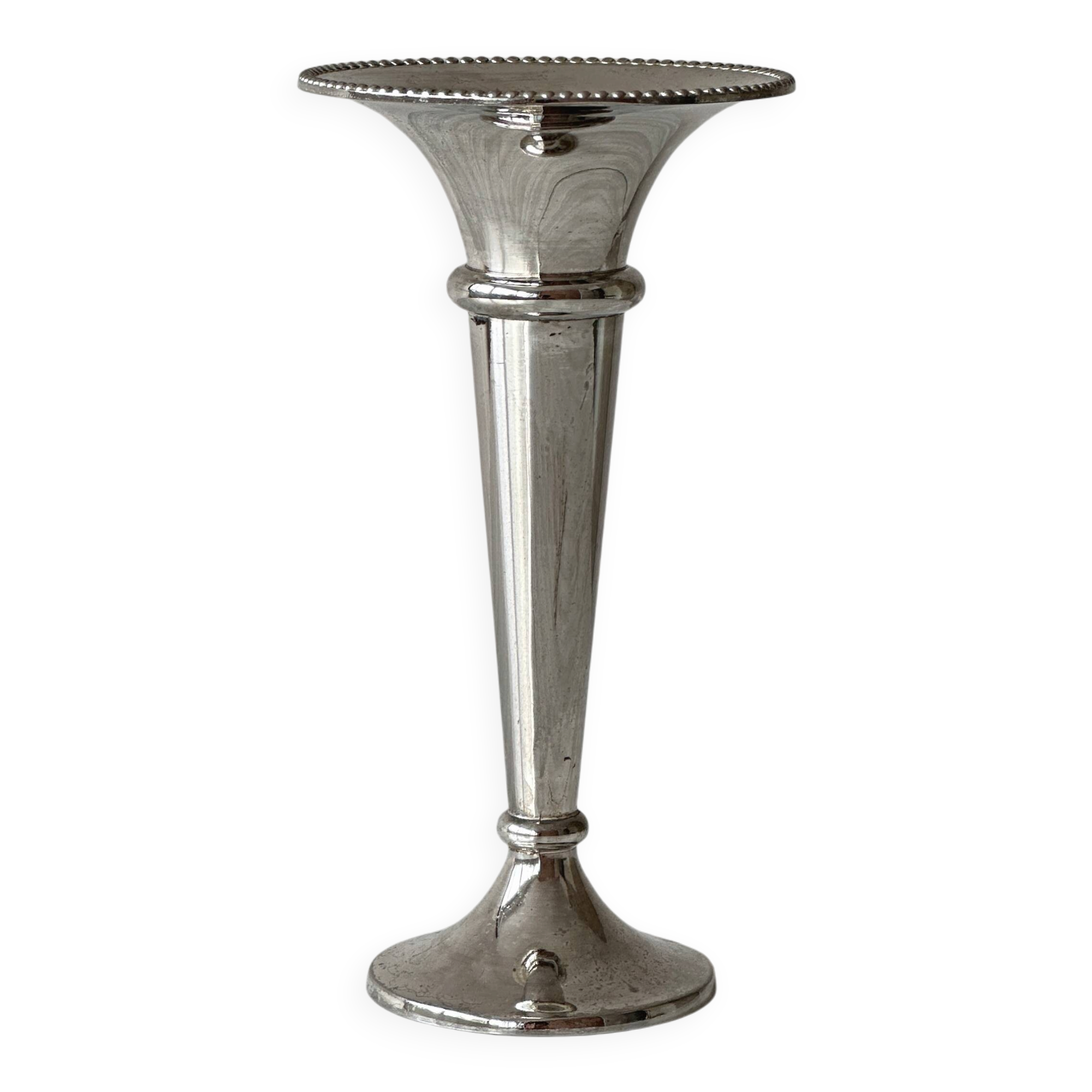 Light metal single-stem vase
