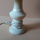 Lamp with silk lampshade