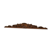 Walnut pediment