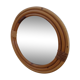 Round bamboo mirror - 27cm