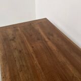 Solid walnut farmhouse table with spindle legs