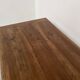 Solid walnut farmhouse table with spindle legs