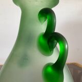 Pair of vintage glass paste ear vases